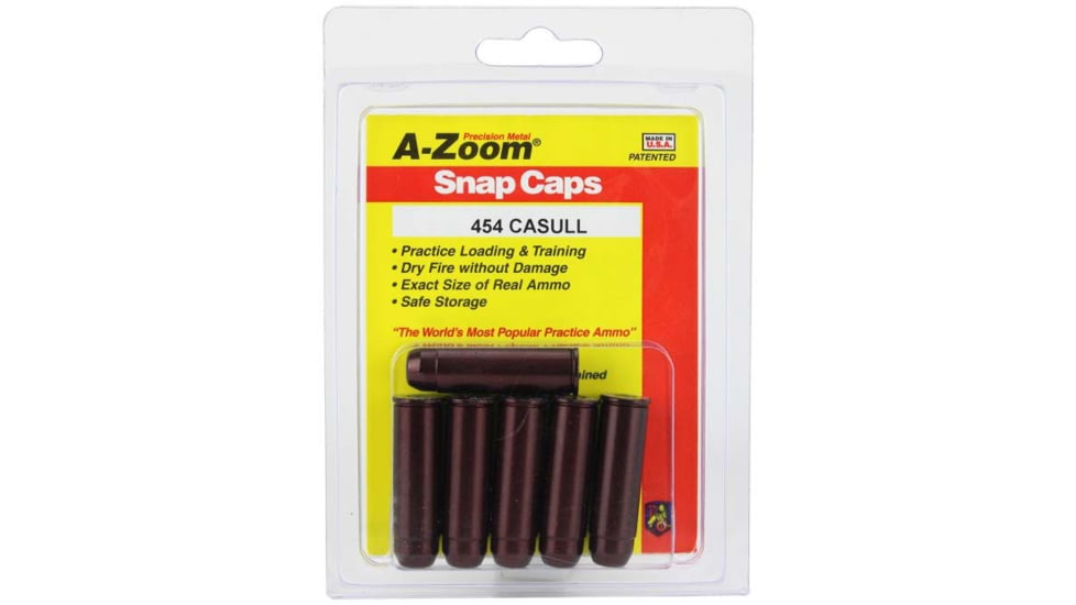 A-Zoom Revolver Snap Caps, 454 Casull, 6 Pack, 16126