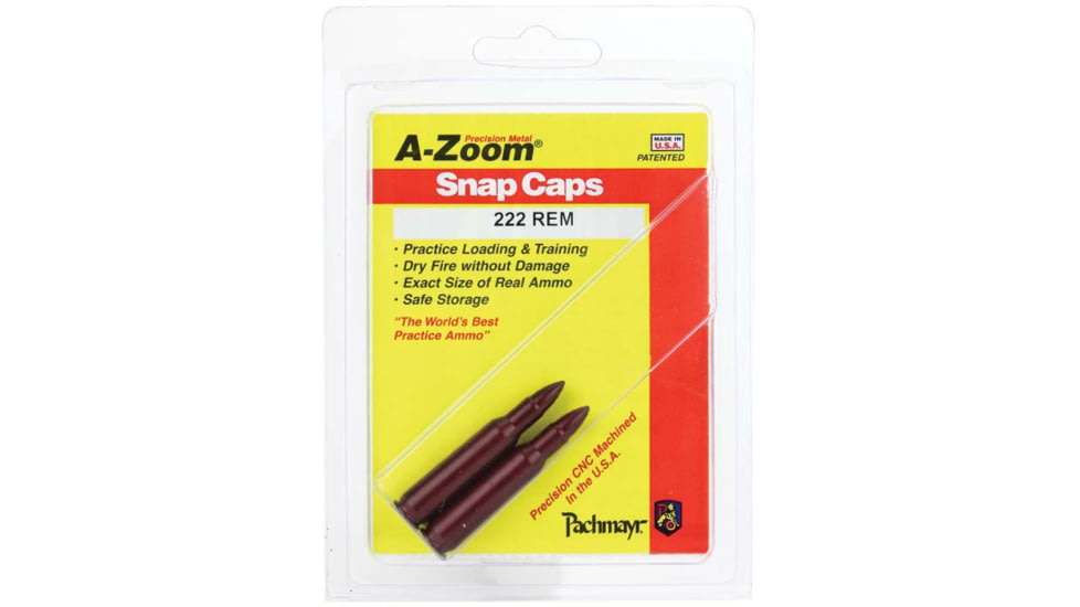A-Zoom Rifle Snap Caps - 222 Remington, 2 per Pack