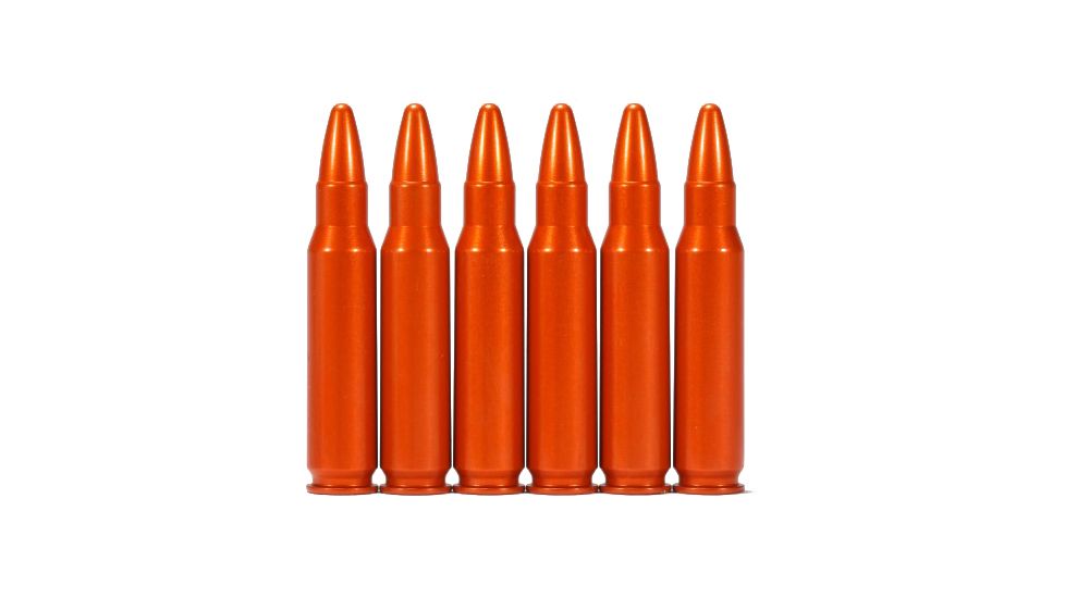 A-Zoom Snap-Cap Training Rounds Pack, .308 Winchester, 6 Pack, Orange, 12428