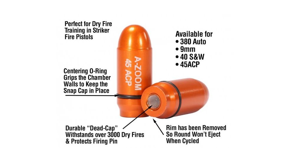 A-Zoom StrikerCap, 45ACP, 5 Pack, 17104