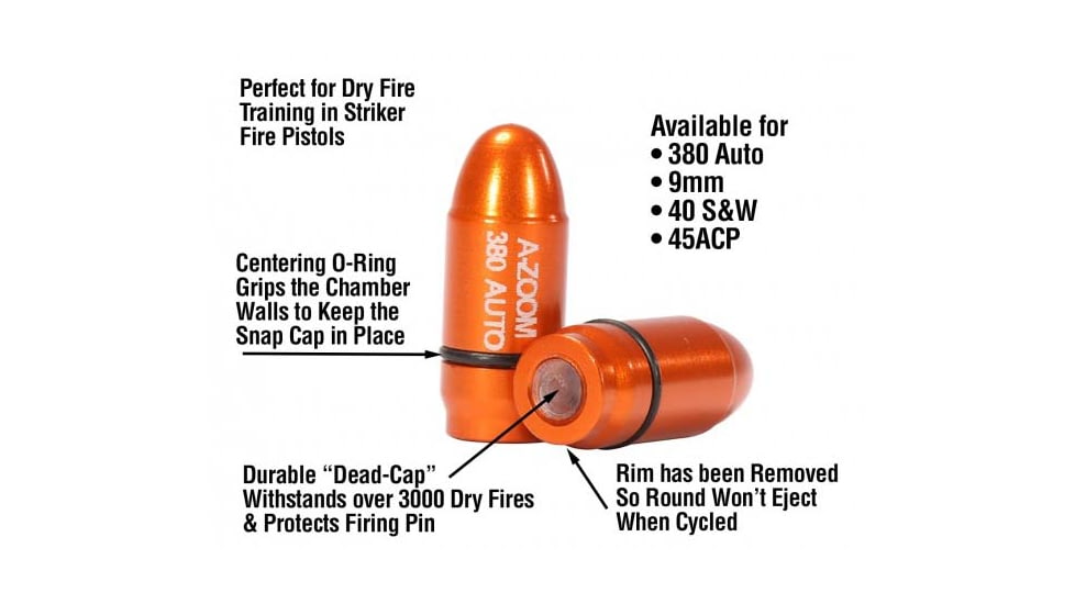 A-Zoom StrikerCaps, 380 Auto, 2 Pack, 17101