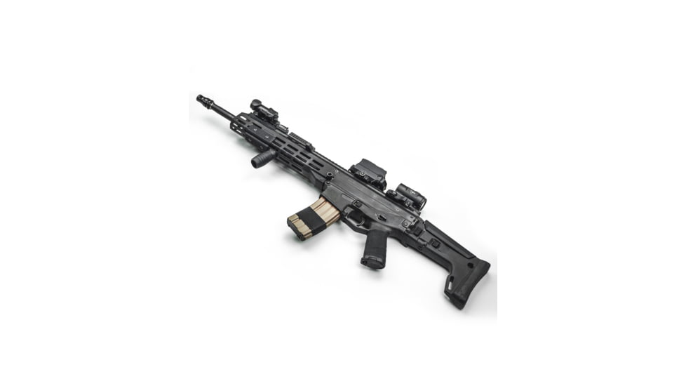 A3 Industries +10 Degree Picatinny Mini Modular Vertical Foregrip - 2in Grooved Grip