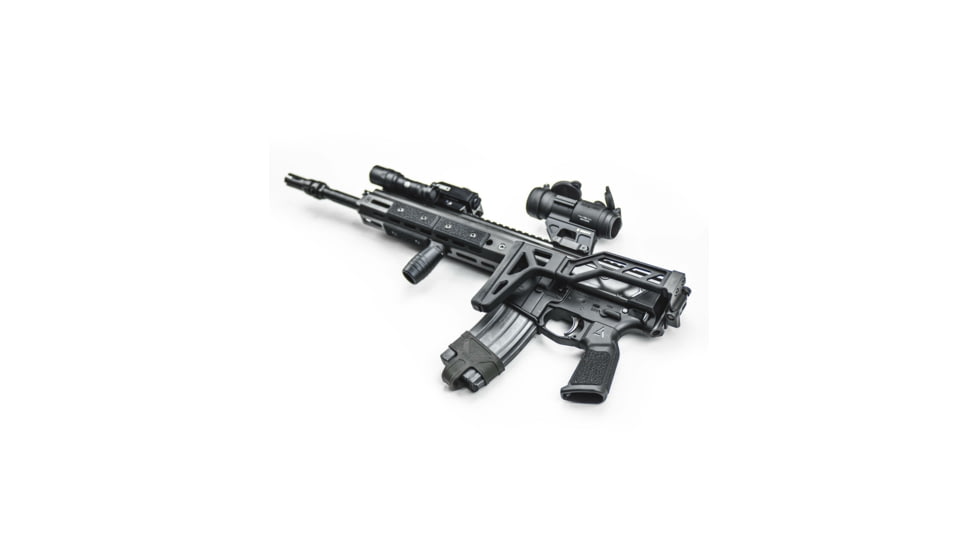 A3 Industries +10 Degree Picatinny Mini Modular Vertical Foregrip - 2in Grooved Grip