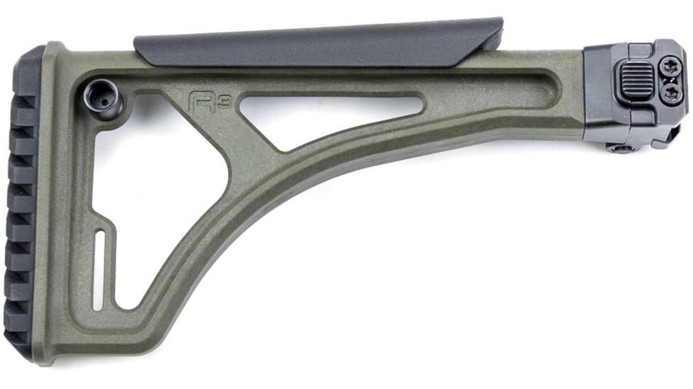 A3 Industries PFS-X Polymer Folding Stock, Olive Drab Green, PFS-X-ODG