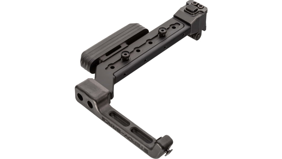 A3 Industries Adjustable Length Modular Folding Brace, Polymer Steady, Offset Extension, Black, 6-1/8in-9-1/2in, ALMB-OFF-PSB
