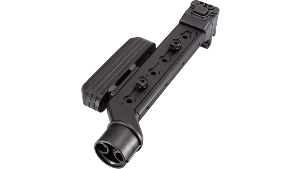 A3 Industries Adjustable Length Modular Folding Brace, Tailhook Configuration, Offset Extension, Black, 6-1/8in-9-1/2in, ALMB-OFF-THA