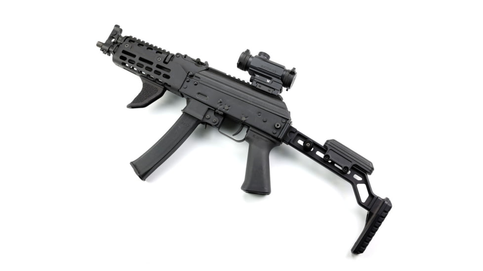 A3 Industries Kalashnikov KP9 Folding AK Stock - Offset Extension Buttplate w/ A3T Rubber Pad