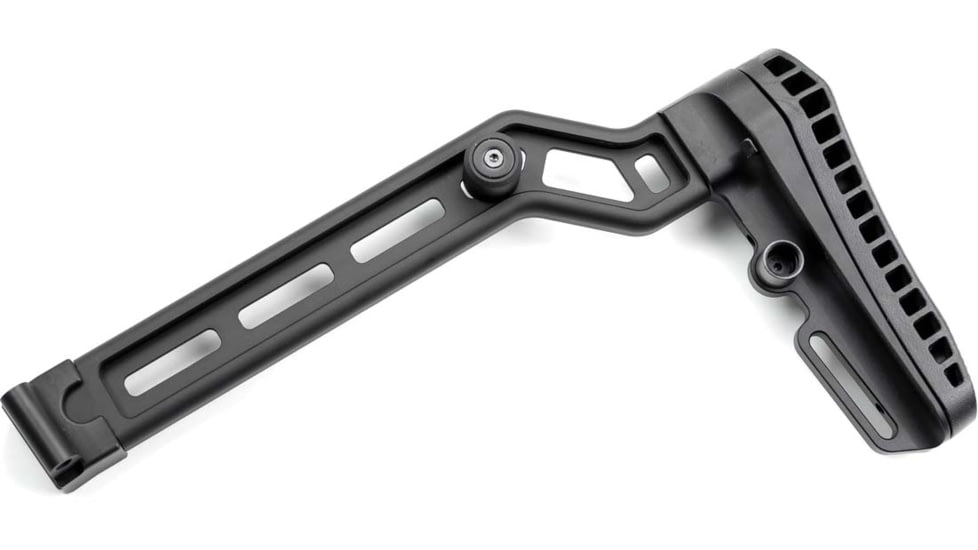A3 Industries Kalashnikov KP9 Folding AK Stock - Offset Extension Buttplate w/ Magpul #2, Black, DFS-KP9-OFF-BP4