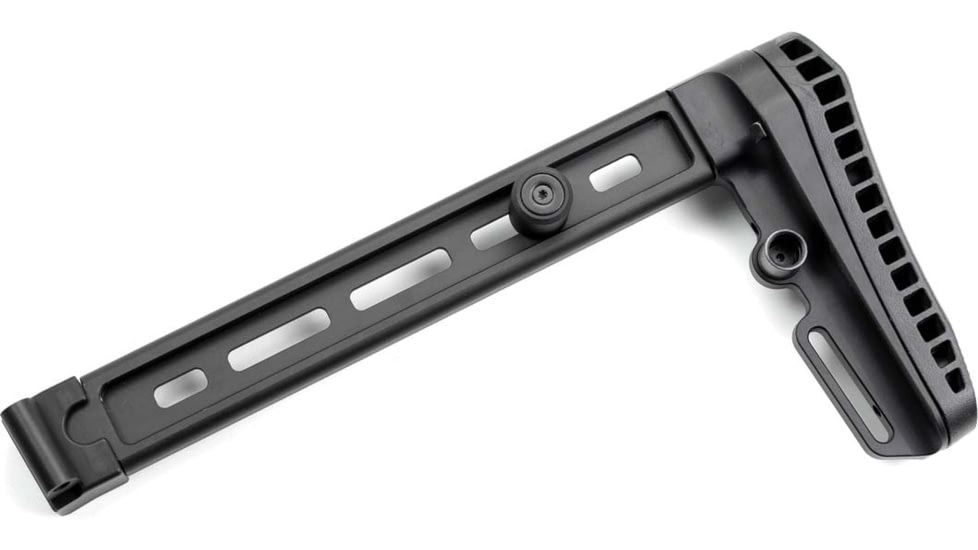 A3 Industries Kalashnikov KP9 Folding AK Stock - Straight Extension Buttplate w/ Magpul #2, Black, DFS-KP9-STR-BP4