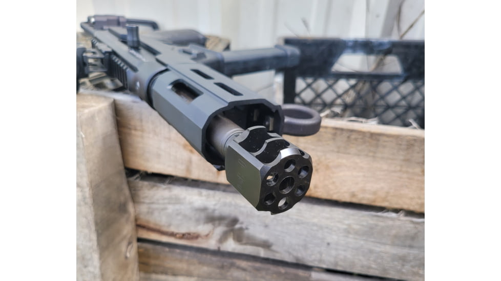 A3 Industries 1/2-28 Thread Wraith Muzzle Brake, 4140 Steel, MB-1001-12