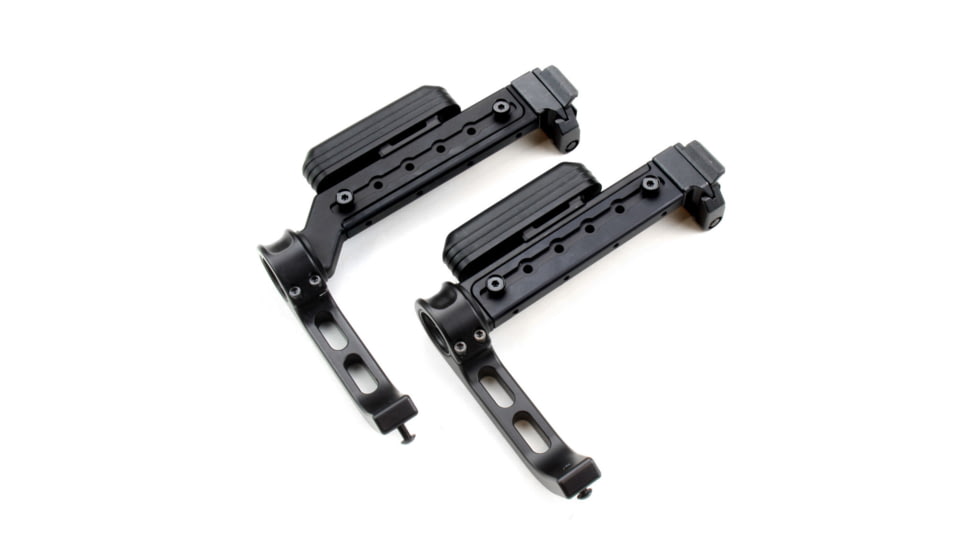 A3 Industries Adjustable Length Modular Folding Brace, Aluminum Steady, Offset Extension, Black, 6-1/8in-9-1/2in, ALMB-OFF-ASB