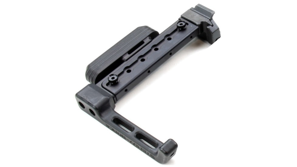 A3 Industries Adjustable Length Modular Folding Brace, Polymer Steady, Straight Extension, Black, 6-1/8in-9-1/2in, ALMB-STR-PSB
