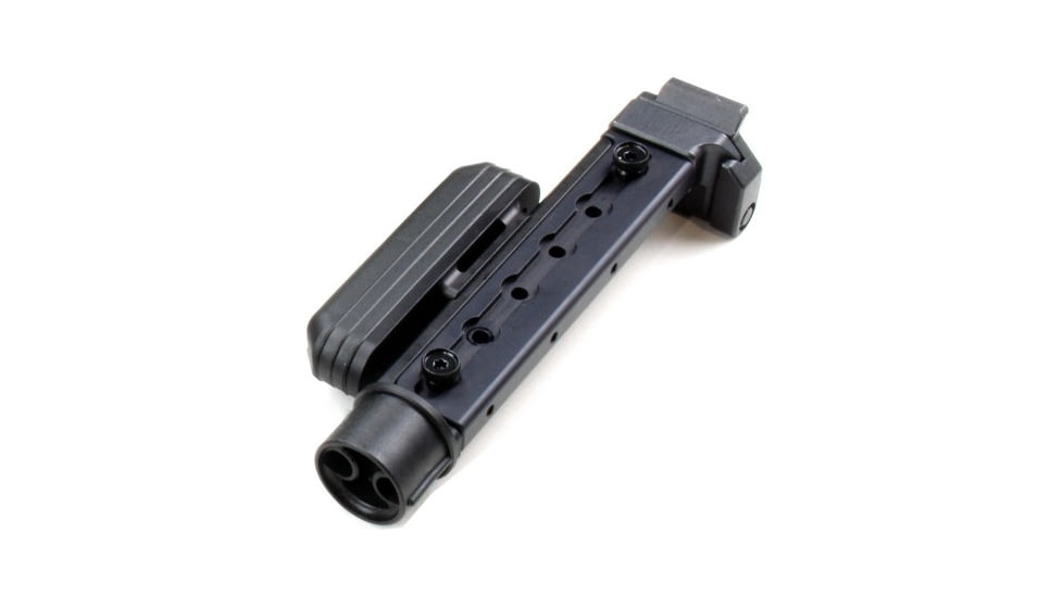 A3 Industries Adjustable Length Modular Folding Brace, Tailhook Configuration, Straight Extension, Black, 6-1/8in-9-1/2in, ALMB-STR-THA