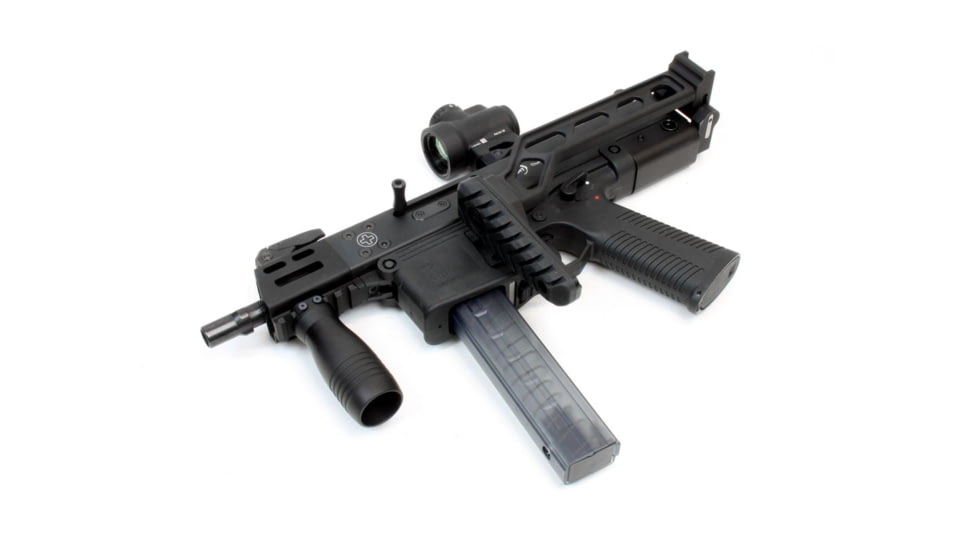 A3 Industries Compact Modular Vertical Foregrips, Compact Single-Slot M-Lok Mounting Base With 3in Knurled Grip, Aluminum, Black, VFG-155