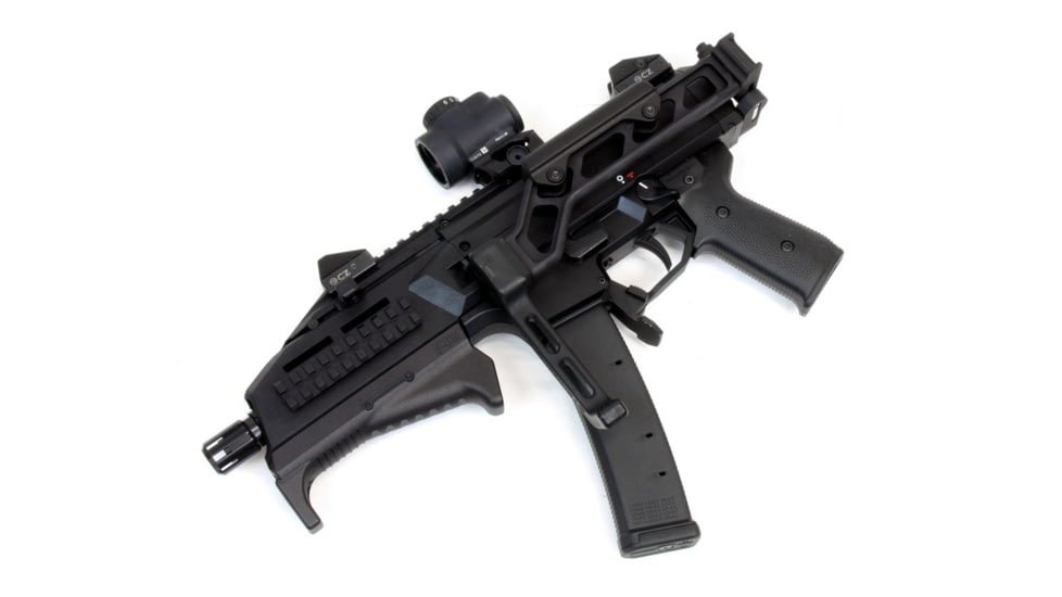 A3 Industries CZ Scorpion Komfort Angled Foregrip, MJF Nylon, Black, AFG-123