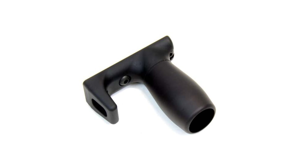 A3 Industries M-LOK Modular Vertical Foregrips w/ Integrated Handstop, 2In Smooth Aluminum Grip, Polymer Base, 2.5 Oz., Black, VFG-109