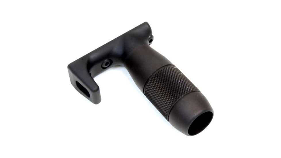 A3 Industries M-LOK Modular Vertical Foregrips w/ Integrated Handstop, 3in Knurled Aluminum Grip, Polymer Base, 3.5 Oz., Black, VFG-107