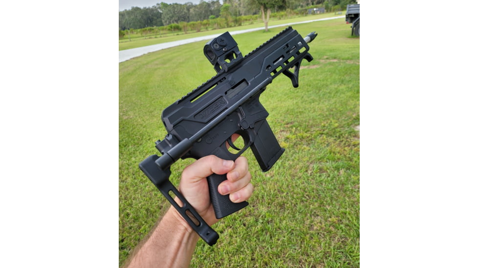 A3 Industries Modular Telescoping Brace, Tailhook Configuration, Black, 8.75, MTB-8.75-THA