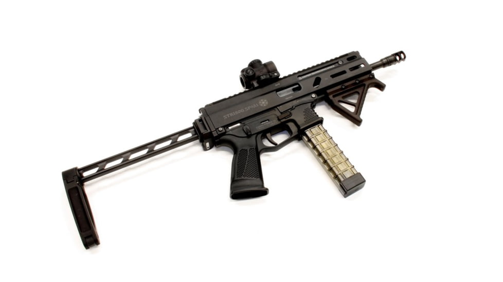 A3 Industries Picatinny 45 Degree Angled Foregrips, MJF Nylon, Black, 4in, AFG-105