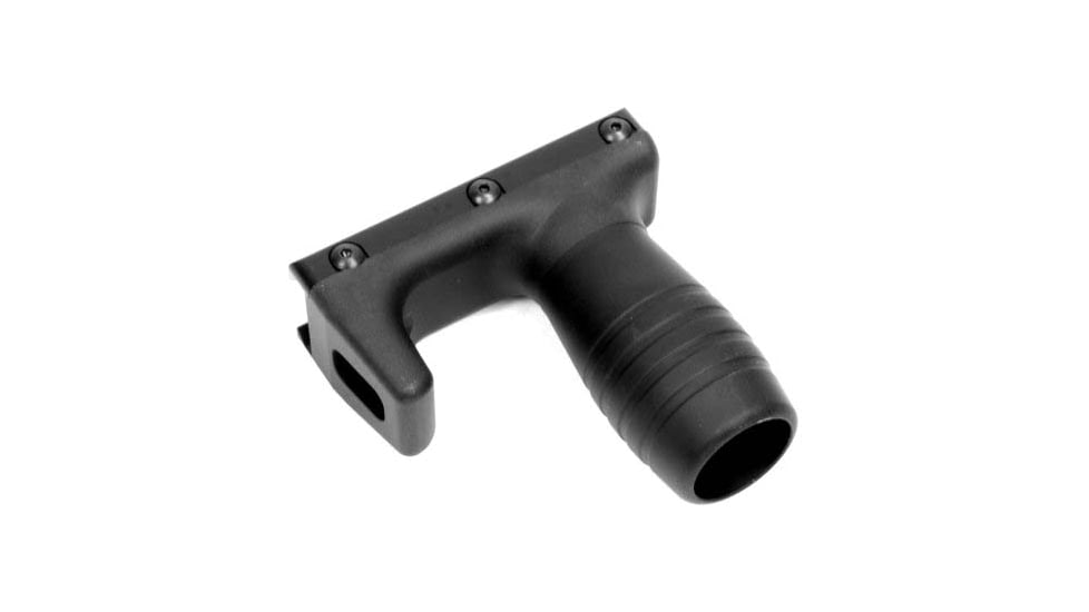 A3 Industries Picatinny Modular Vertical Foregrips w/ Integrated Handstop, 2In Grooved Aluminum Grip, Aluminum, Black, VFG-130