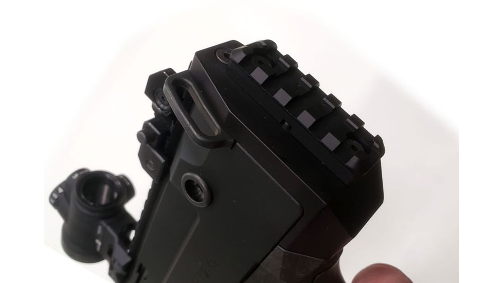 A3 Industries Rear Stock Adapter for CZ Bren 2, 6061 T6 Aluminum, Picatinny, Black, RSA007