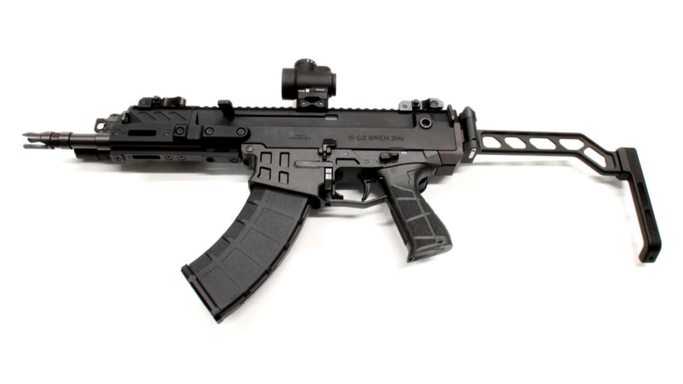 A3 Industries Rear Stock Adapter for CZ Bren 2, 6061 T6 Aluminum, Picatinny, Black, RSA007