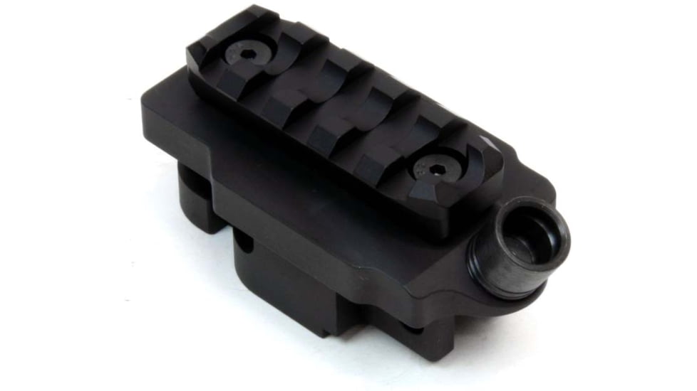 A3 Industries Rear Stock Adapter for Grand Power Stribog, 6061 T6 Aluminum, Picatinny, Black, RSA011
