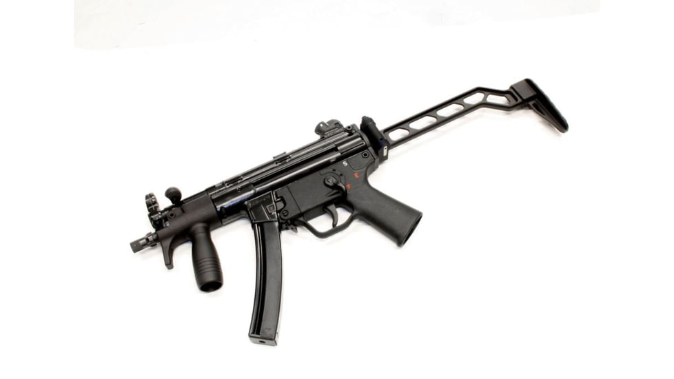 A3 Industries Rear Stock Adapter for HK MP5-K/SP5-K, 6061 T6 Aluminum, Picatinny, Black, RSA013