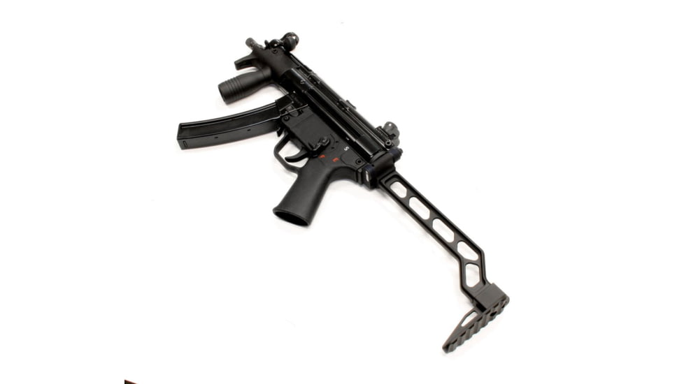 A3 Industries Rear Stock Adapter for HK MP5-K/SP5-K, 6061 T6 Aluminum, Picatinny, Black, RSA013