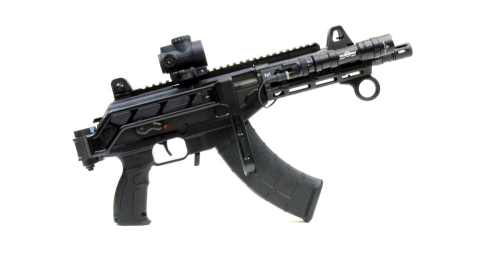 A3 Industries Rear Stock Adapter for Iwi Galil Ace, 6061 T6 Aluminum, Picatinny, Black, RSA017