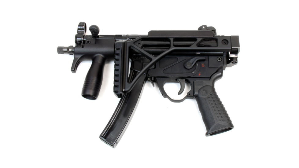 A3 Industries Skelestock Skeleton Stock, 6061 T6 Aluminum, A3T Picatinny Hinge, 9.5in, Black, SK-H2-9.50