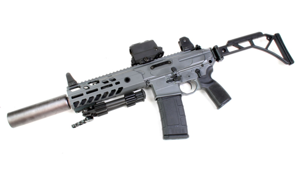 A3 Industries Skelestock Skeleton Stock, 6061 T6 Aluminum, A3T Picatinny Hinge, 9.5in, Black, SK-H2-9.50