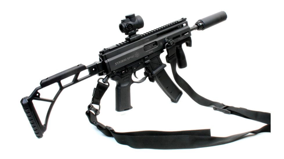 A3 Industries Skelestock Skeleton Stock, 6061 T6 Aluminum, A3T Picatinny Hinge, 9.5in, Black, SK-H2-9.50