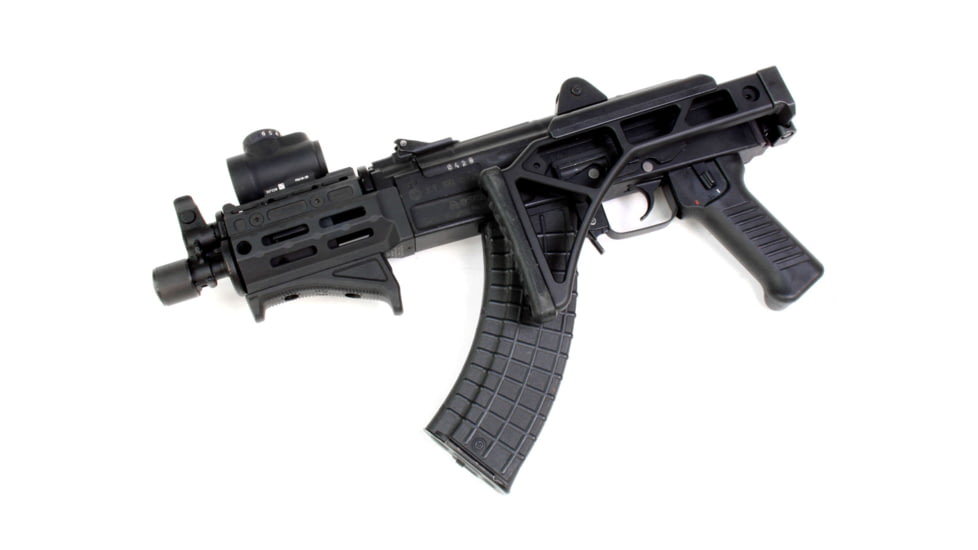 A3 Industries Skelestock Skeleton Stock, 6061 T6 Aluminum, A3T Picatinny Hinge, 9.5in, Black, SK-H2-9.50