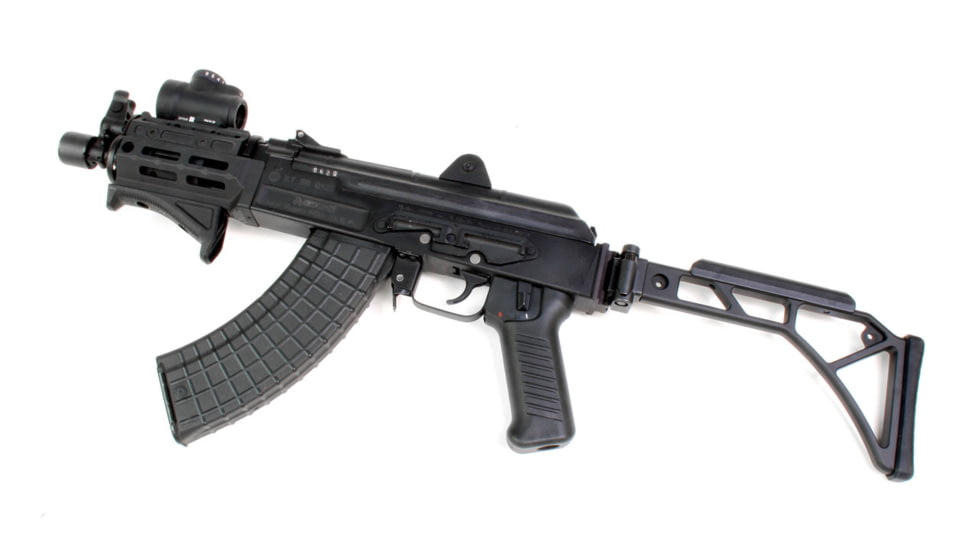 A3 Industries Skelestock Skeleton Stock, 6061 T6 Aluminum, A3T Picatinny Hinge, 9.5in, Black, SK-H2-9.50