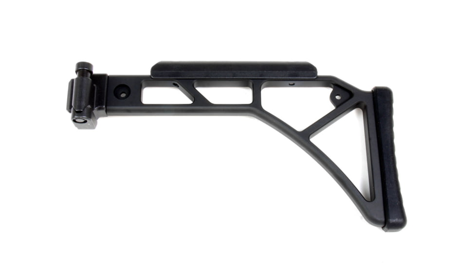 A3 Industries Skelestock Skeleton Stock, 6061 T6 Aluminum, A3T Picatinny Hinge, 9.5in, Black, SK-H2-9.50