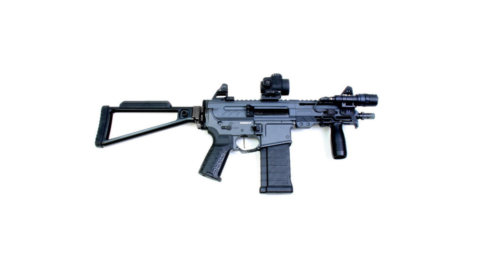 A3 Industries Triangle Folding Complete Buttstock, Gen 2, Picatinny Mount, 6061 T6 Aluminum, Black, TS-PIC-A