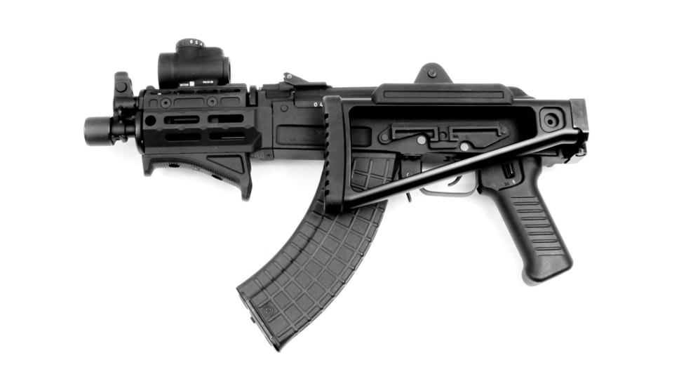 A3 Industries Triangle Folding Complete Buttstock, Gen 2, Picatinny Mount, 6061 T6 Aluminum, Black, TS-PIC-A