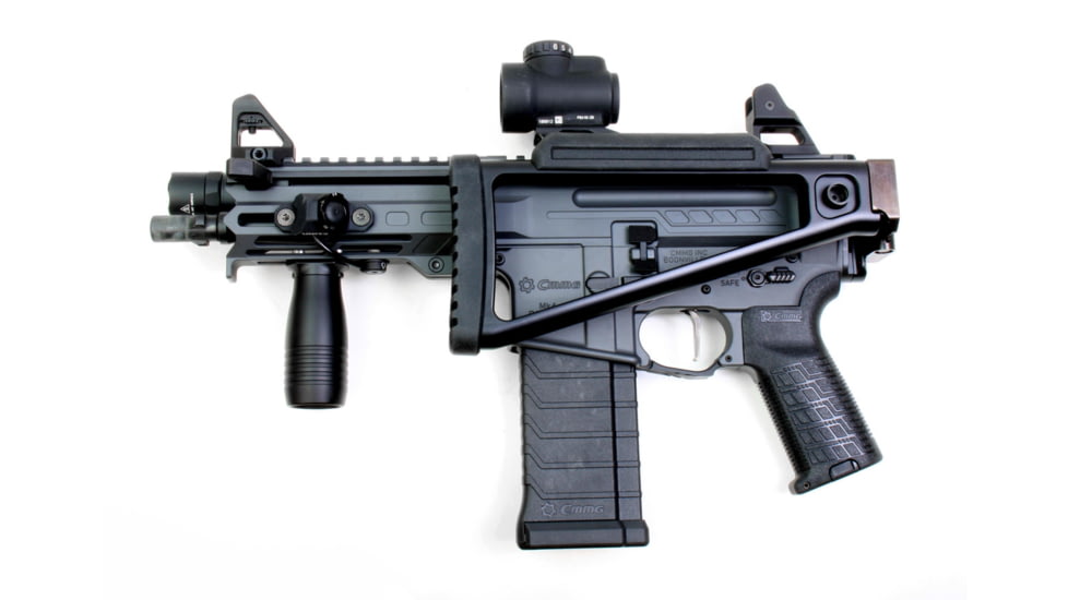 A3 Industries Triangle Folding Complete Buttstock, Gen 2, Picatinny Mount, 6061 T6 Aluminum, Black, TS-PIC-A