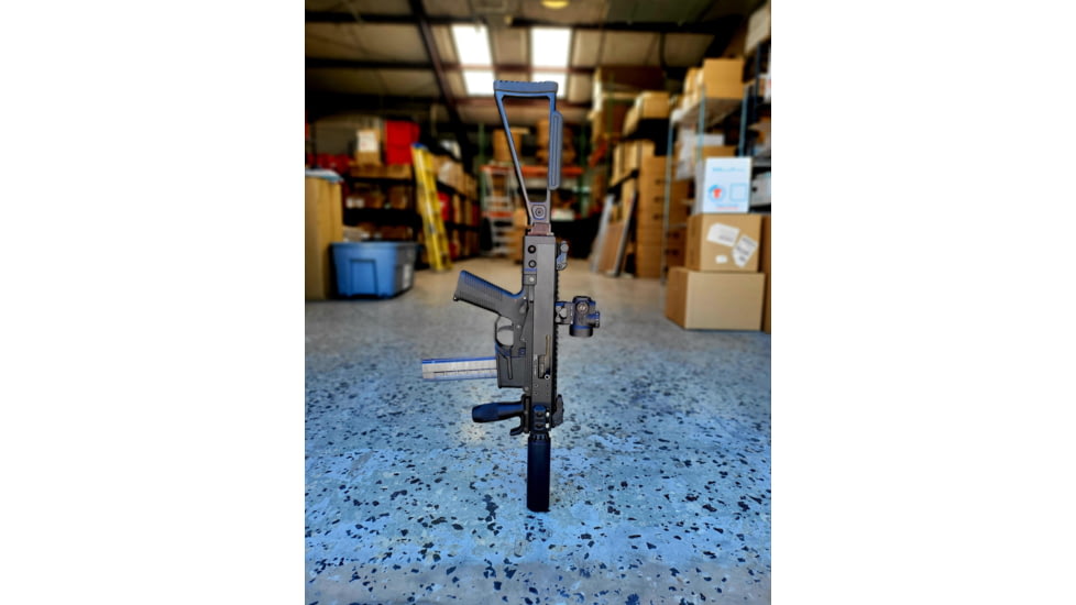 A3 Industries Triangle Folding Complete Buttstock, Gen 2, Picatinny Mount, 6061 T6 Aluminum, Black, TS-PIC-A