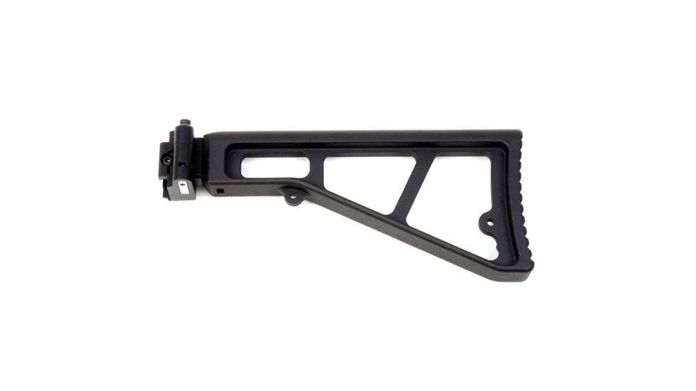 A3 Industries UMP/ MP5 Right/Left Folding Style Buttstock,Standard A3T 2-bolt Hinge, Black, UMPS-2B