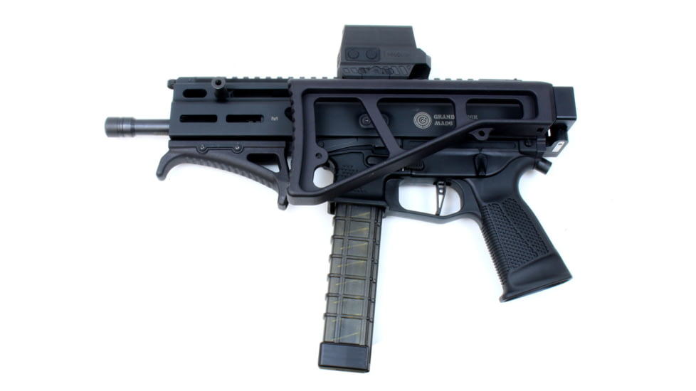 A3 Industries UMP/ MP5 Right/Left Folding Style Buttstock,Standard A3T 2-bolt Hinge, Black, UMPS-2B