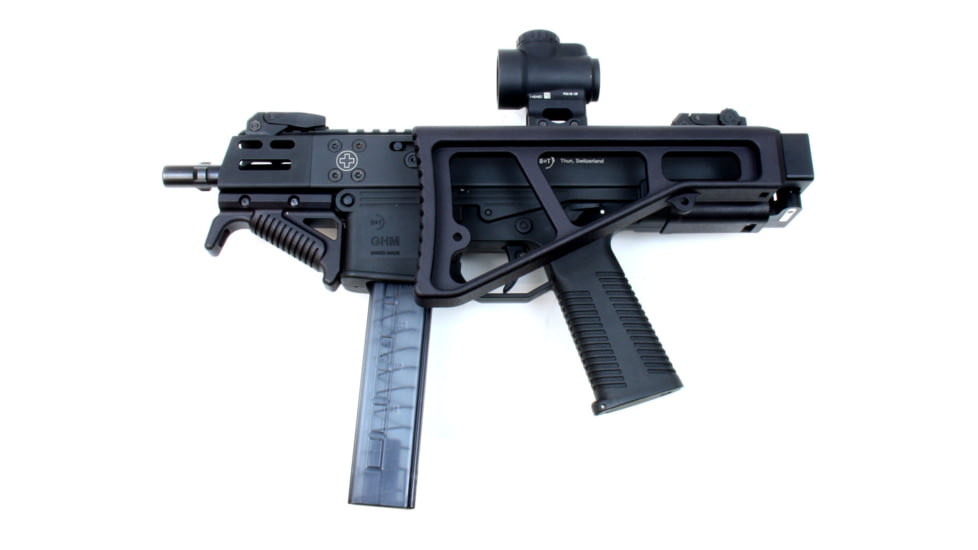 A3 Industries UMP/ MP5 Right/Left Folding Style Buttstock,Standard A3T 2-bolt Hinge, Black, UMPS-2B