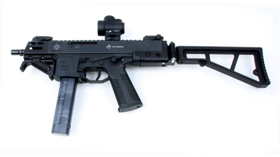 A3 Industries UMP/ MP5 Right/Left Folding Style Buttstock,Standard A3T 2-bolt Hinge, Black, UMPS-2B