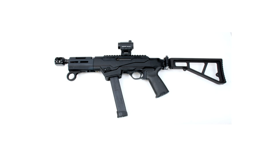 A3 Industries UMP/ MP5 Right/Left Folding Style Buttstock,Standard A3T 2-bolt Hinge, Black, UMPS-2B