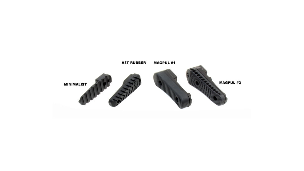 A3 Industries Universal Picatinny Mount - Modular Telescoping Stock w/Rubber Buttpad, Black, 7.00in, MTS-PIC-7.00-BP2