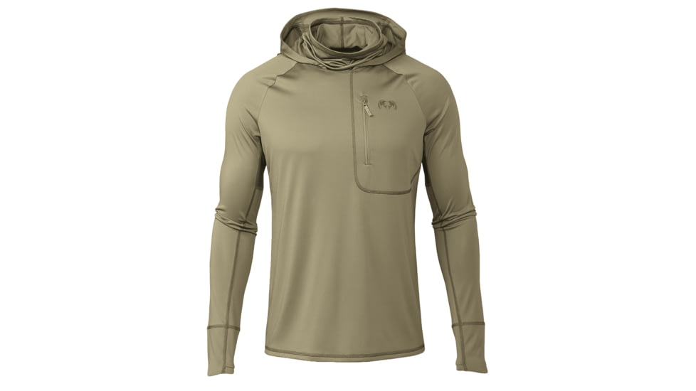 Kuiu Gila PRO Long Sleeves Hunting Hoodie - Men's, Khaki, 3XL, Adult, Male, 7348965245086