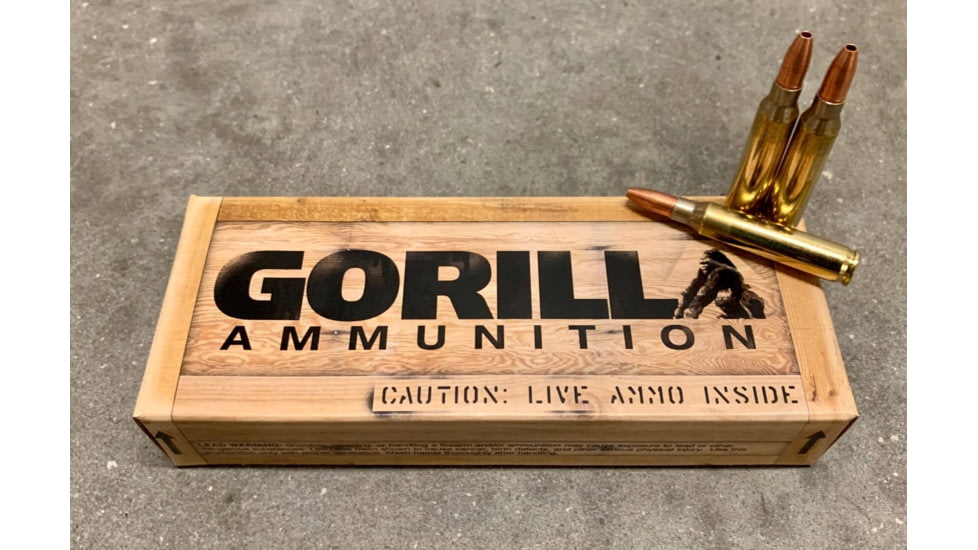 Gorilla Ammunition .223 Remington 55 Grain Self Defense Rifle Ammo, 20 Rounds, Copper, 20 Rounds, gpf-24939