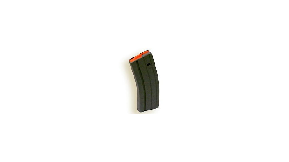 Ammunition Storage Components AR-15/M-16 30 Round Rifle Magazine, .223 Remington, Orange Follower, Black Stainless Steel, 30-223-SS-BM-O-ASC
