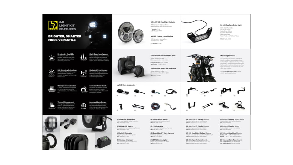 Denali Electronics Tri-Fold Product Brochure 7F9E3C60, 7537817583800